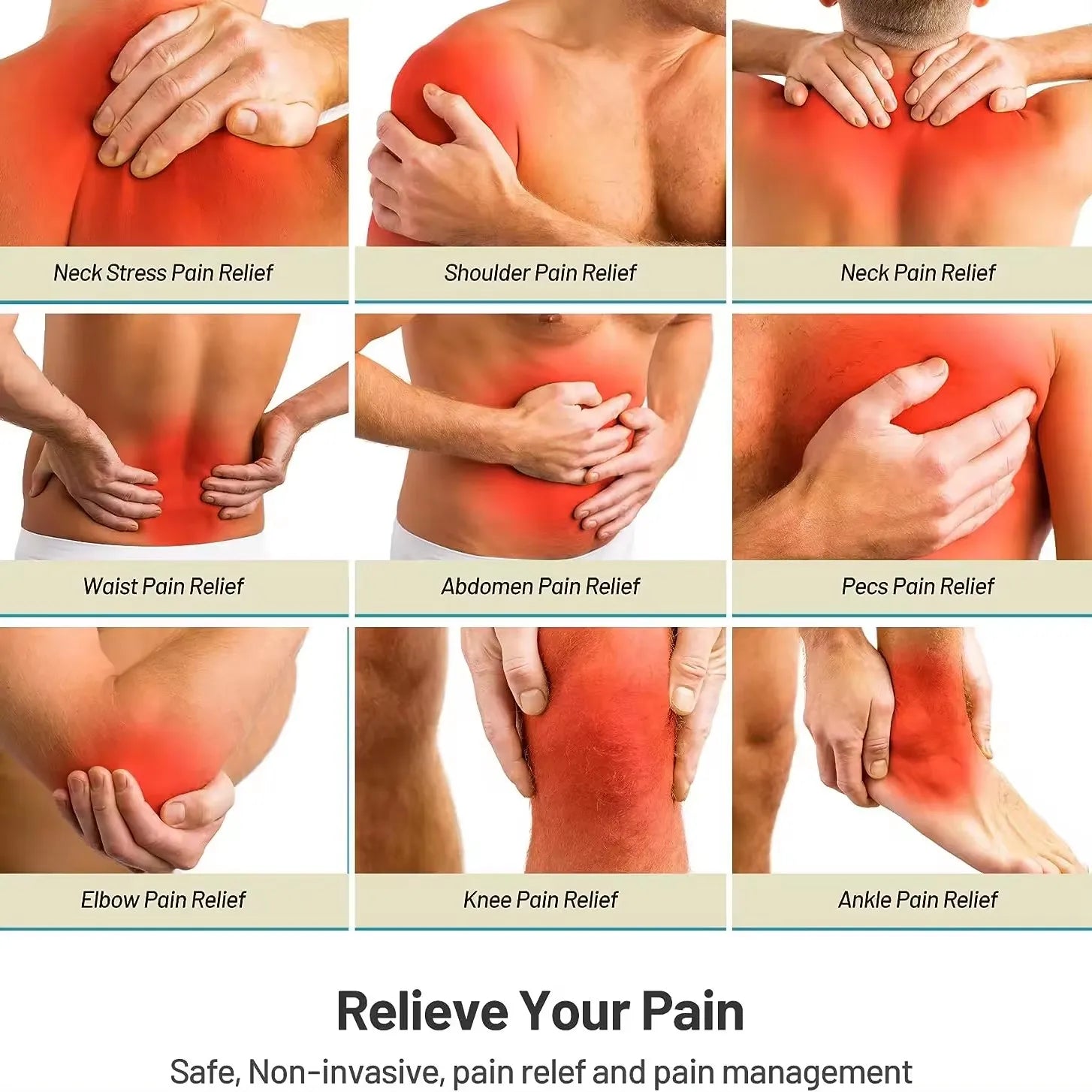 4-in-1 EMS TENS IFT RUSS Electric Muscle Stimulator Device