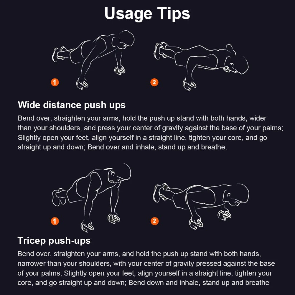 S-Shape Push-Up Stands with Foam Handles – Anti-Slip Home Fitness Equipment