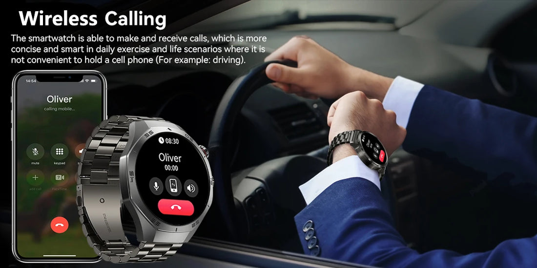 GT5 Pro Smartwatch – Men’s AMOLED GPS Heart Rate & Bluetooth Call