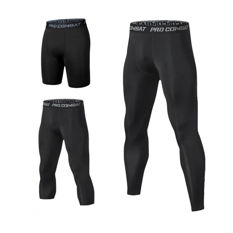 Men’s Compression Sports Leggings – Quick-Dry Running & Training Pants