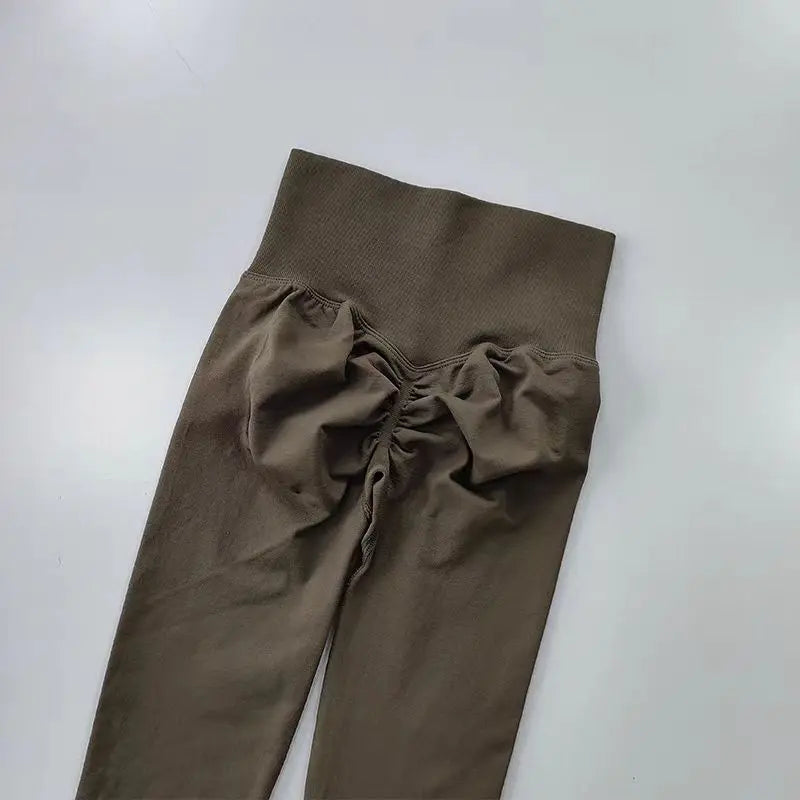 Women’s High-Waist Yoga Leggings – Seamless Push-Up Fitness Pants