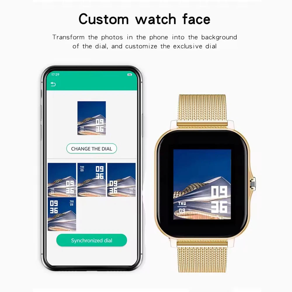 1.44" Color Screen Smartwatch – Bluetooth Call & Health Monitoring