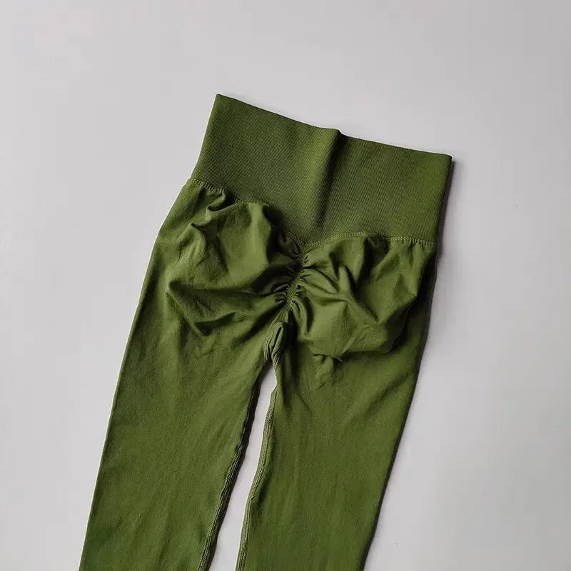 Women’s High-Waist Yoga Leggings – Seamless Push-Up Fitness Pants