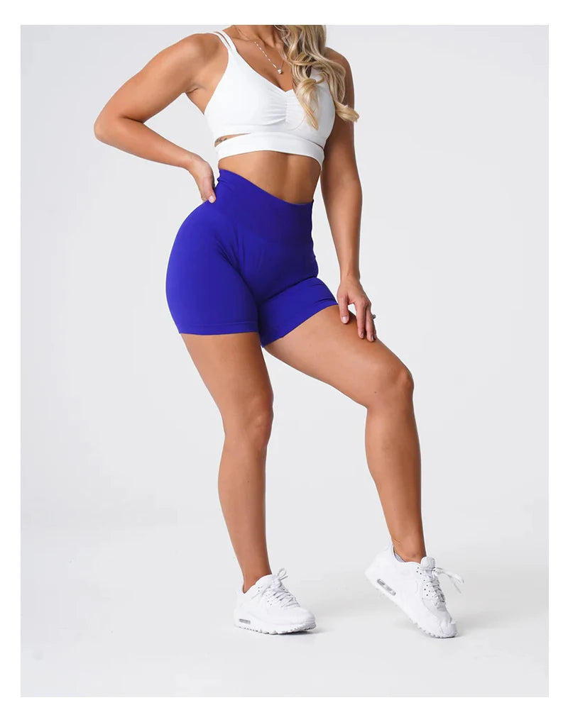 TKITK Women’s Seamless Spandex Shorts – Soft Workout & Yoga Tights