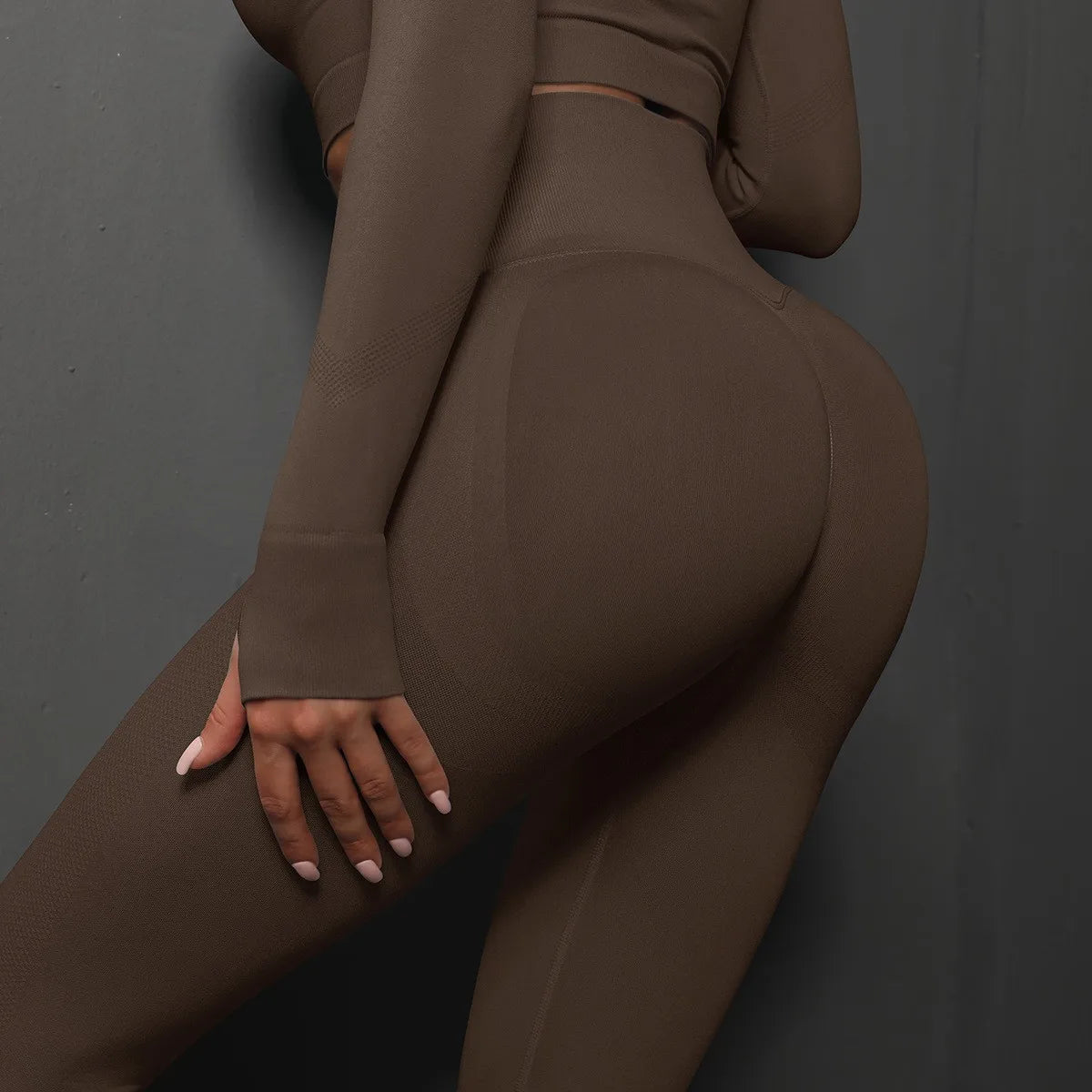 Women’s High-Waist Yoga Leggings – Seamless Push-Up Fitness Pants