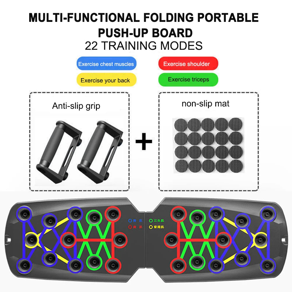 Foldable Push-Up Training Board – Portable Multi-Function Fitness Equipment