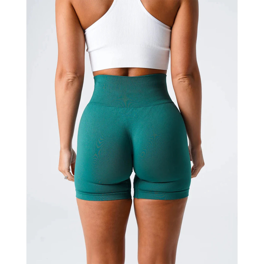 TKITK Women’s Seamless Spandex Shorts – Soft Workout & Yoga Tights