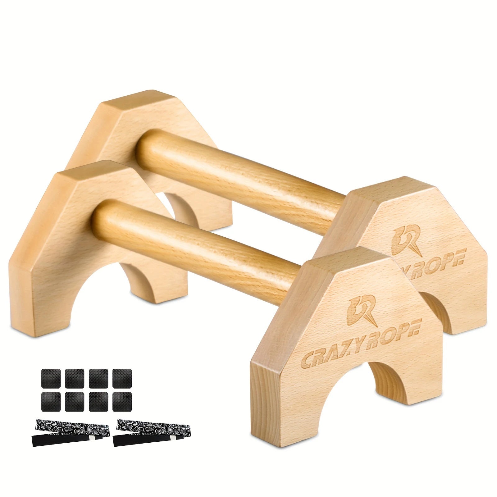 Wooden Push-Up Bar Stands – Fitness & Bodybuilding Training Rack