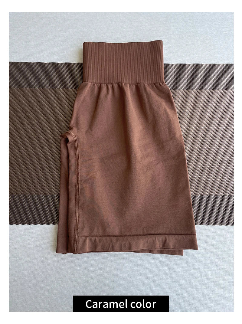 TKITK Women’s Seamless Spandex Shorts – Soft Workout & Yoga Tights