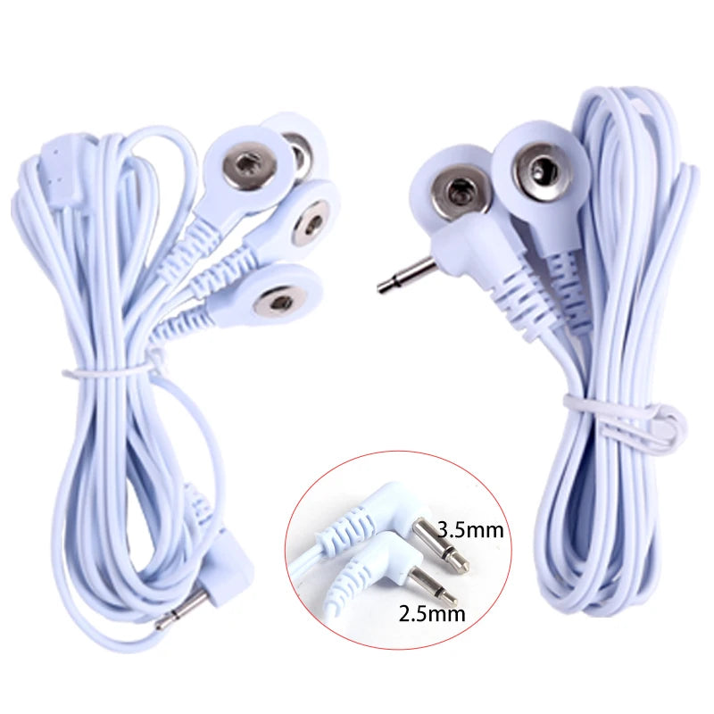 TENS Unit Electrode Lead Wires – 2-Way & 4-Way Cable with Pads