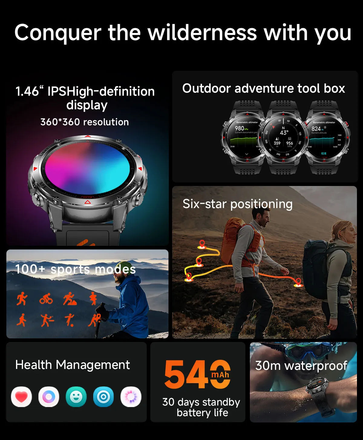 Military T-Rex 3 Smartwatch