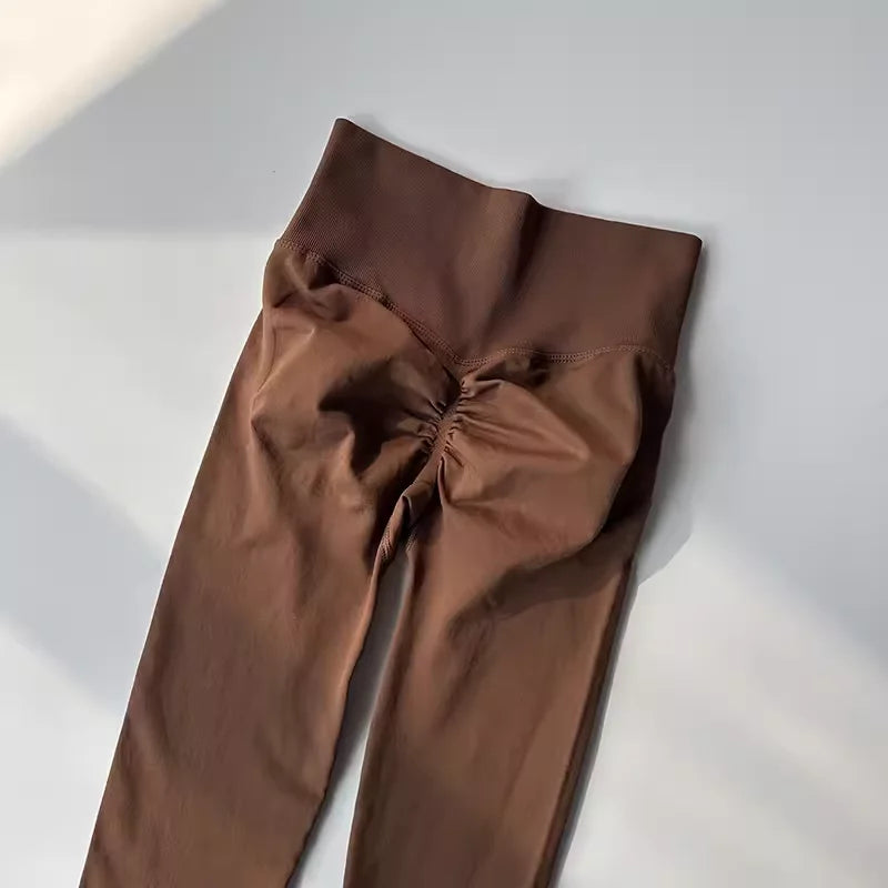 Women’s High-Waist Yoga Leggings – Seamless Push-Up Fitness Pants