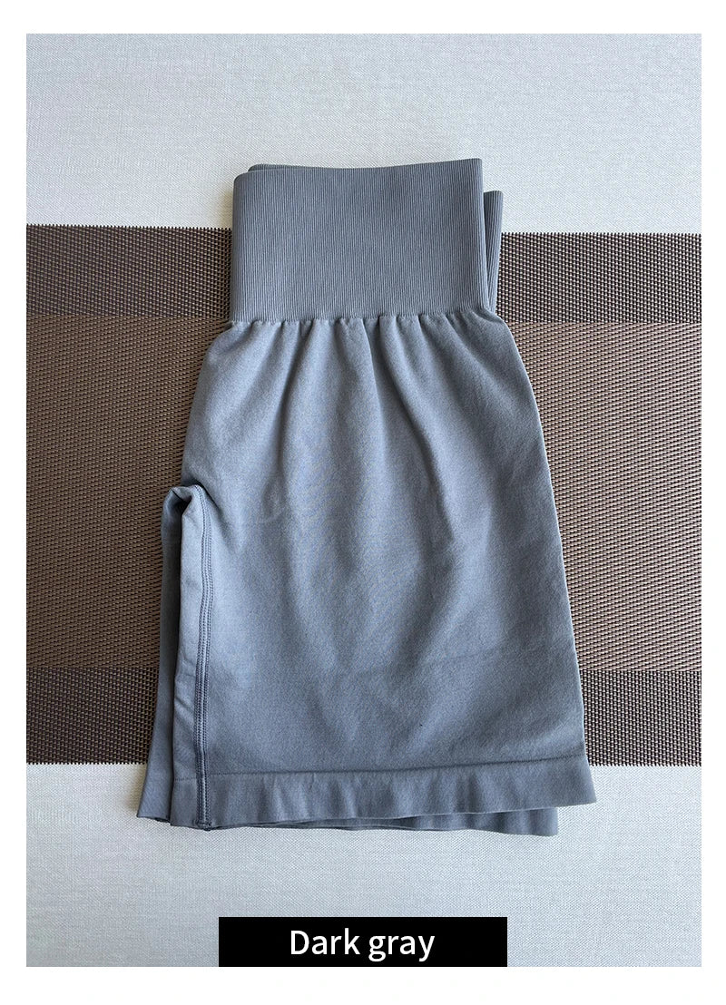 TKITK Women’s Seamless Spandex Shorts – Soft Workout & Yoga Tights