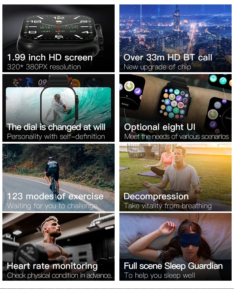 T900 Ultra 2 Smartwatch – 49mm Bluetooth Call, Music & NFC