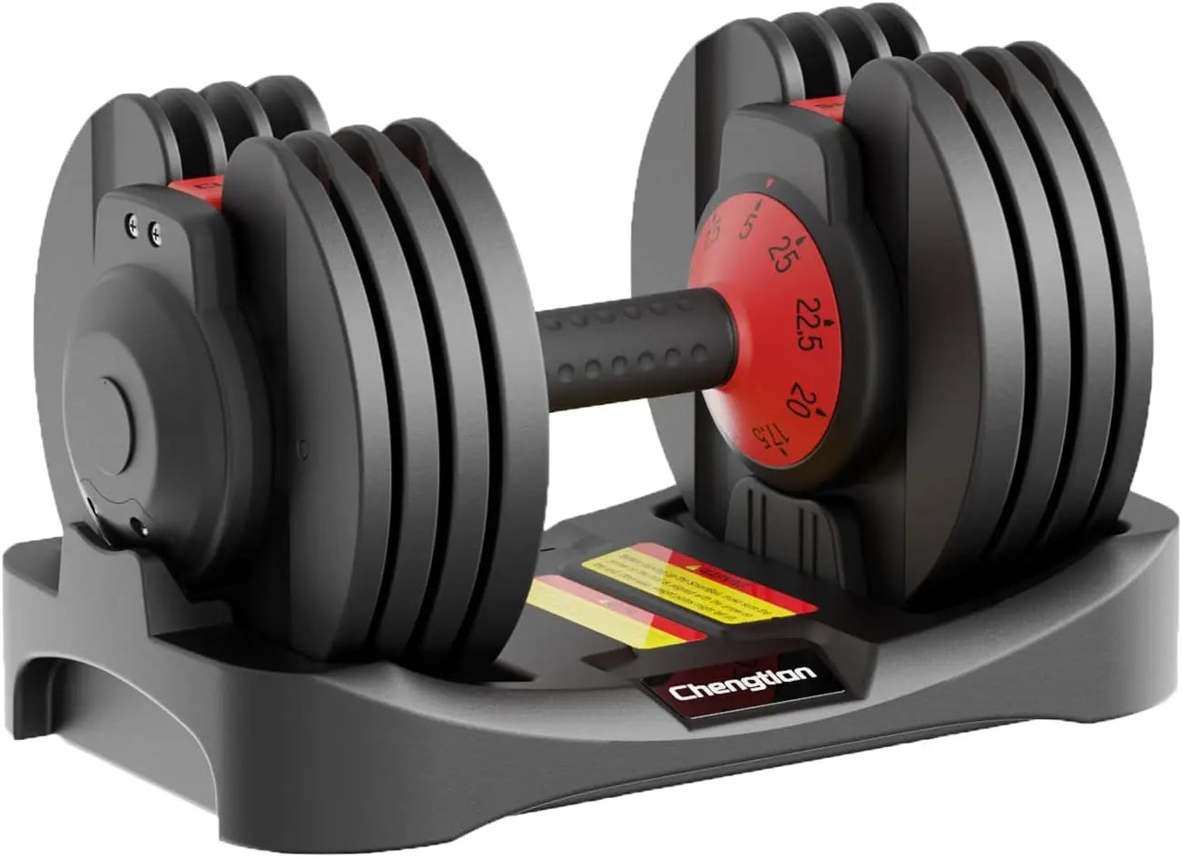 Adjustable Dumbbells 25/52.5 lbs – Full-Body Fitness Workout Set