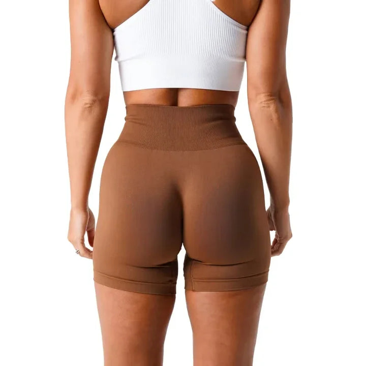 TKITK Women’s Seamless Spandex Shorts – Soft Workout & Yoga Tights