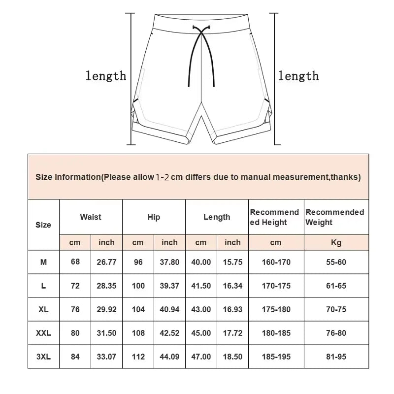 Men’s 2-in-1 Camo Running Shorts