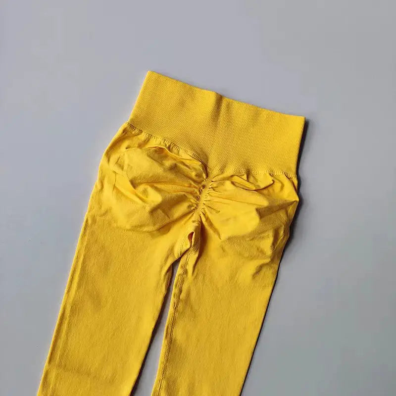 Women’s High-Waist Yoga Leggings – Seamless Push-Up Fitness Pants