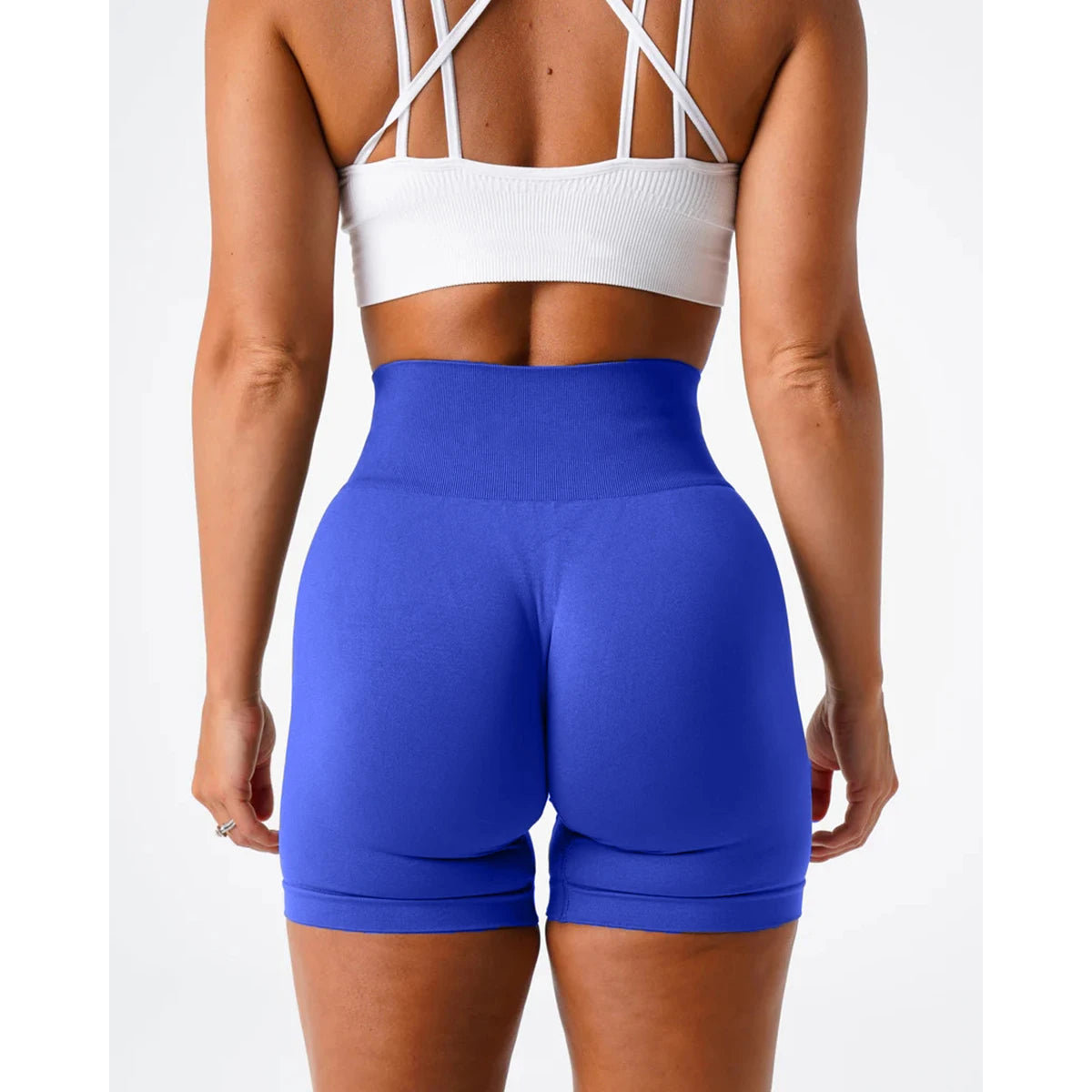 TKITK Women’s Seamless Spandex Shorts – Soft Workout & Yoga Tights