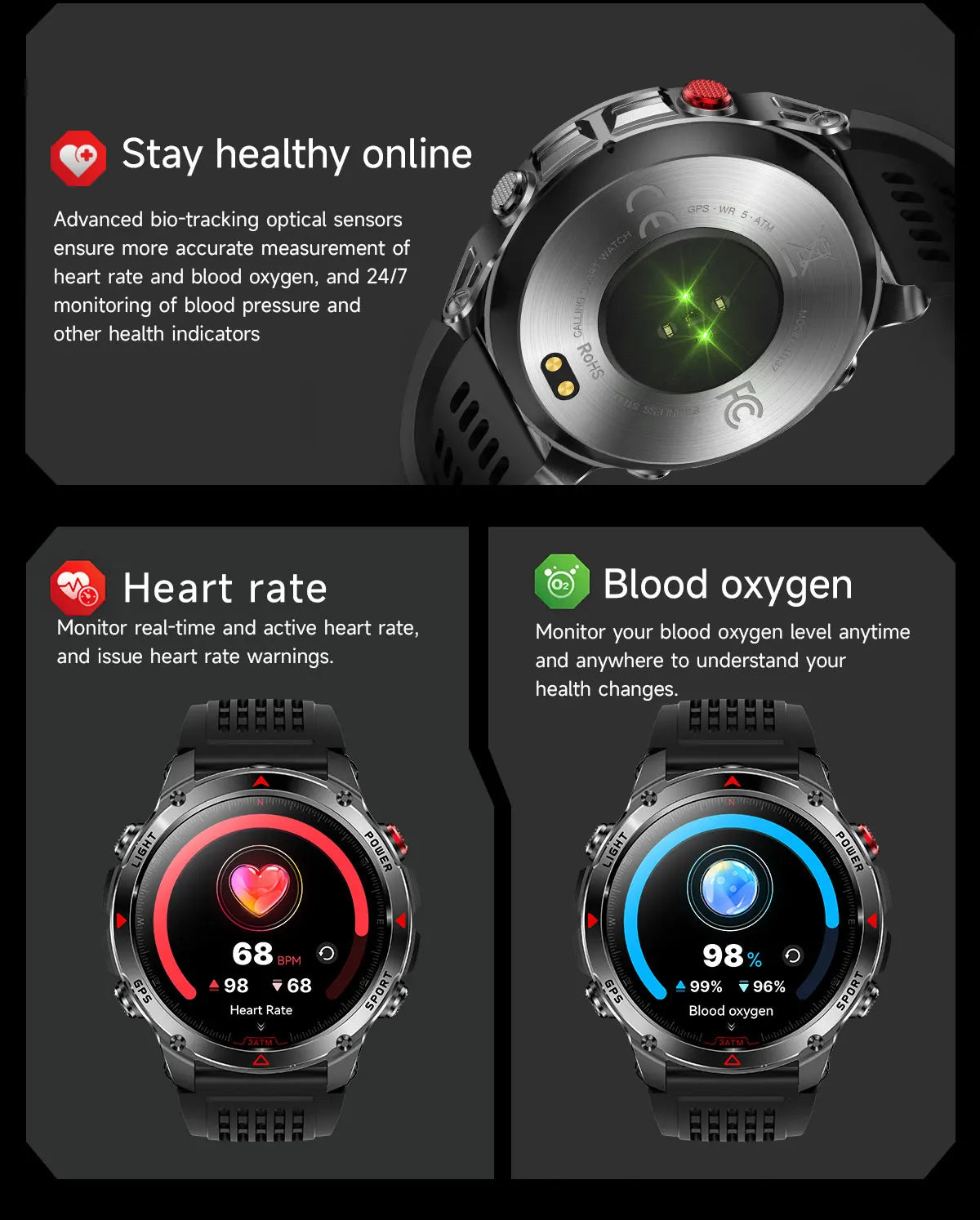 Military T-Rex 3 Smartwatch