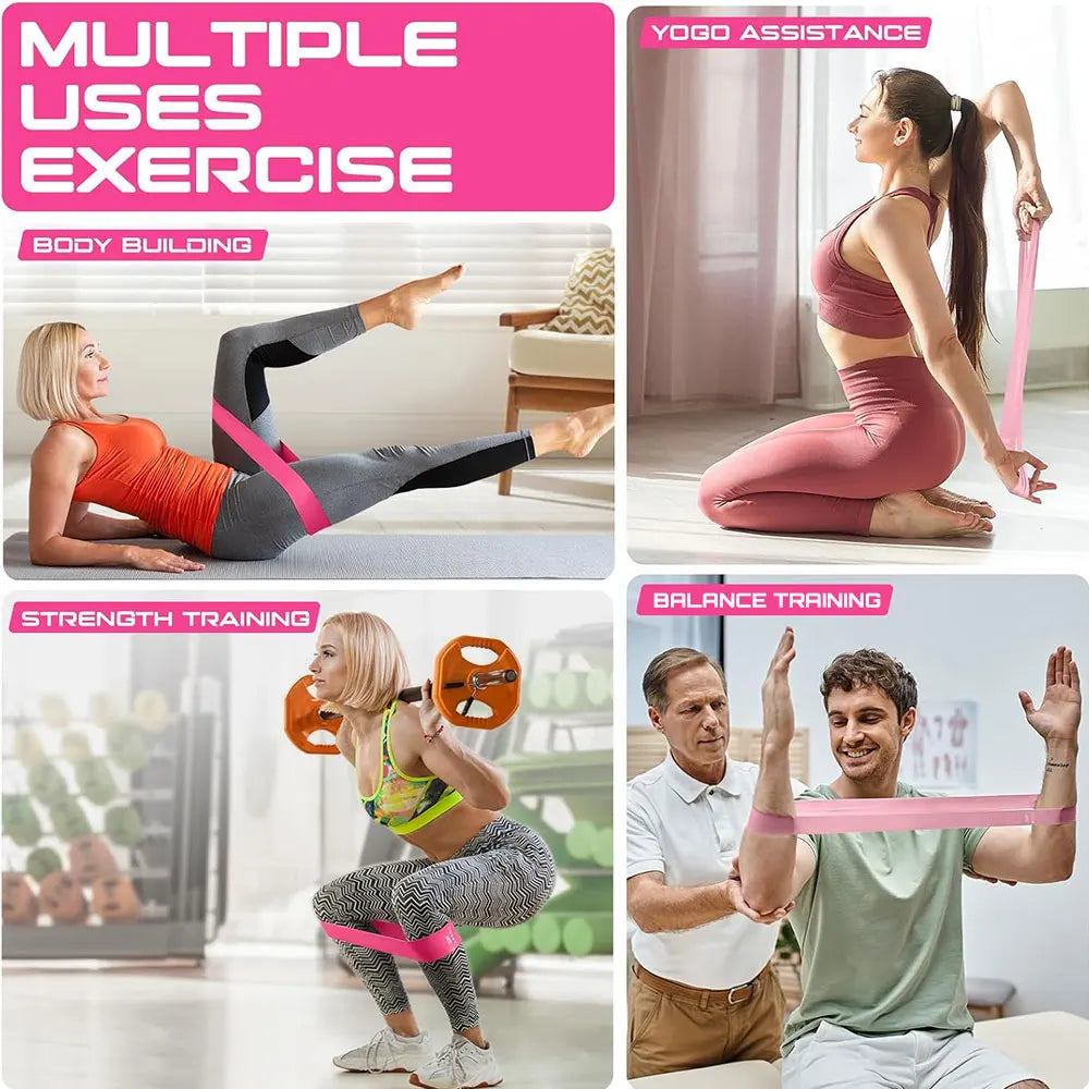 Resistance Bands Set – Elastic Exercise & Yoga Stretch Bands