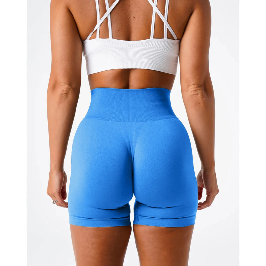 TKITK Women’s Seamless Spandex Shorts – Soft Workout & Yoga Tights