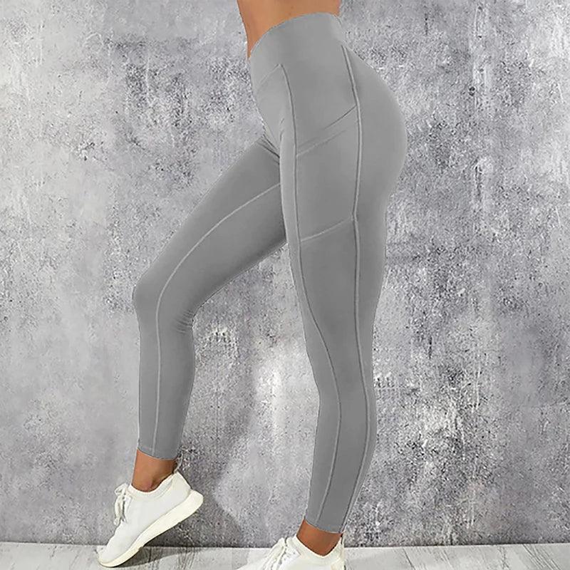 Women’s Pocketed Gym Leggings – Stretchy Yoga & Running Pants