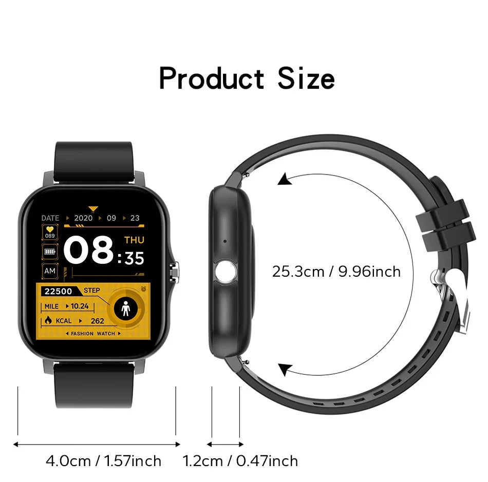 1.44" Color Screen Smartwatch – Bluetooth Call & Health Monitoring