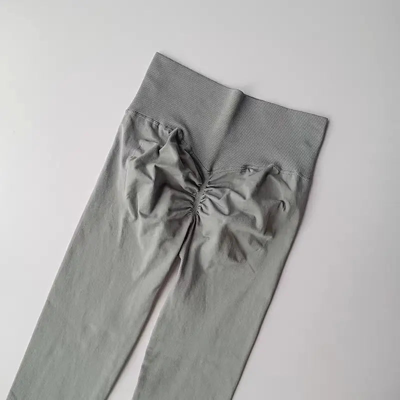 Women’s High-Waist Yoga Leggings – Seamless Push-Up Fitness Pants