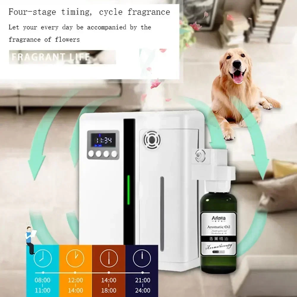 Wall-Mounted Bluetooth Essential Oil Diffuser – Hotel & Home Air Freshener