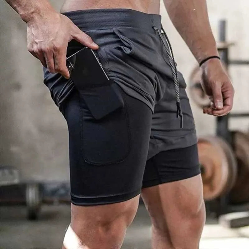Men’s 2-in-1 Camo Running Shorts