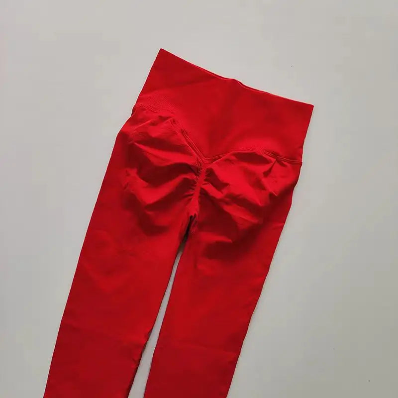 Women’s High-Waist Yoga Leggings – Seamless Push-Up Fitness Pants