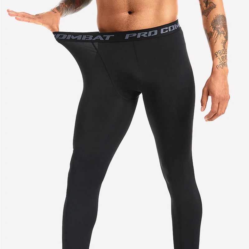 Men’s Compression Sports Leggings – Quick-Dry Running & Training Pants