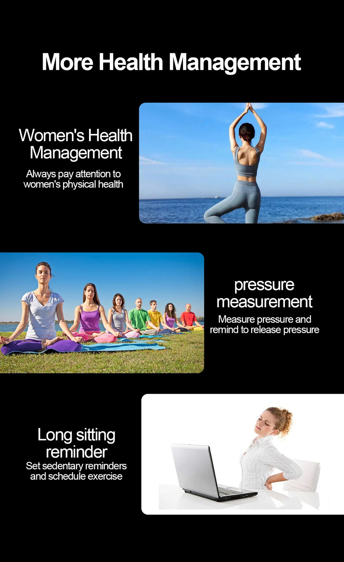 Nursing-Grade Health Smartwatch – Blood Oxygen, ECG, & Body Metrics