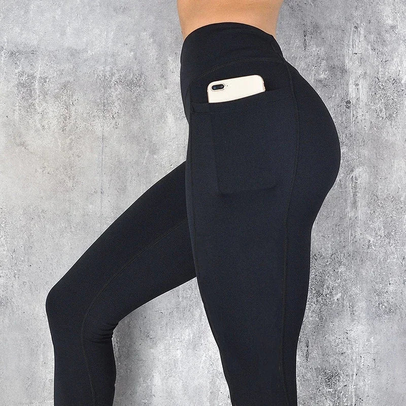 Women’s Pocketed Gym Leggings – Stretchy Yoga & Running Pants