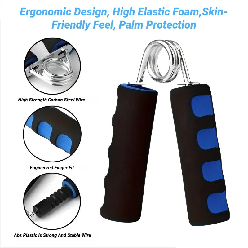 Spring Hand Grip Finger Strength Trainer Power Exerciser Sponge Forearm Strengthener Carpal Expander Sport Muscle Training