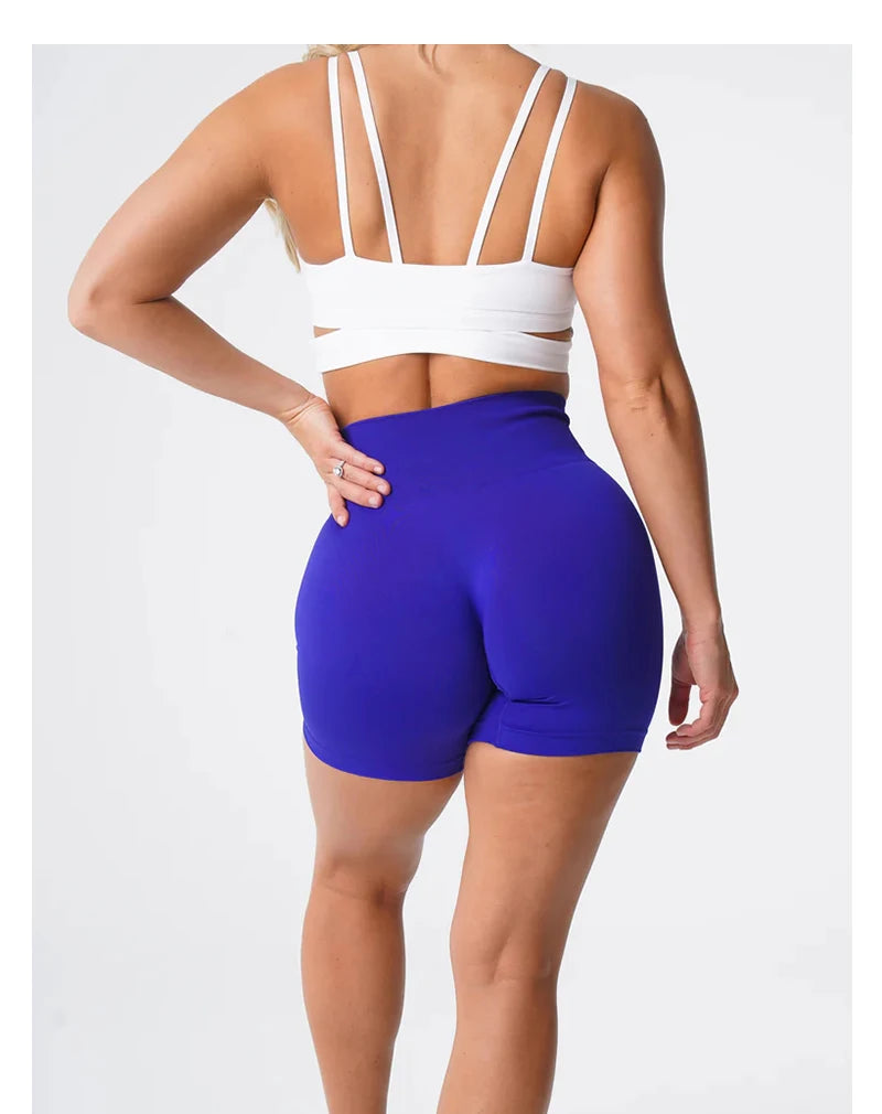 TKITK Women’s Seamless Spandex Shorts – Soft Workout & Yoga Tights