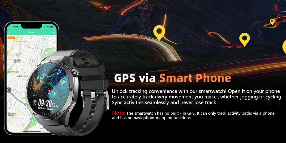 GT5 Pro Smartwatch – Men’s AMOLED GPS Heart Rate & Bluetooth Call